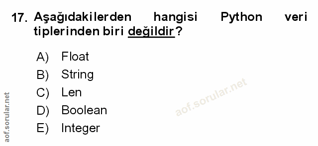 Soru 17