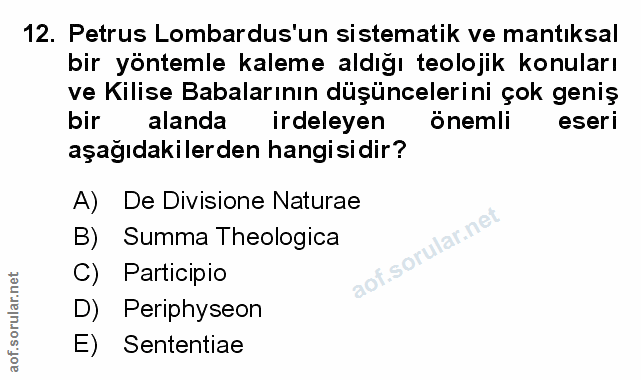 Soru 12