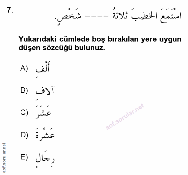 Soru 7