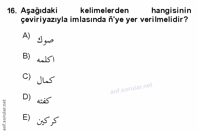 Soru 16