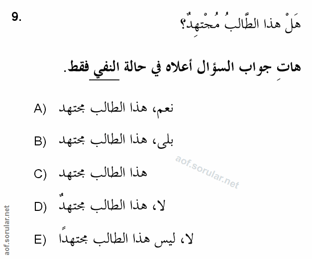Soru 9