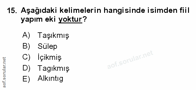 Soru 15