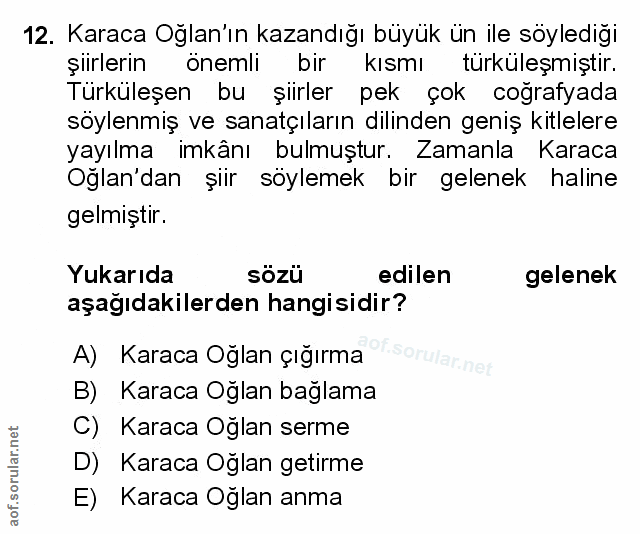 Soru 12