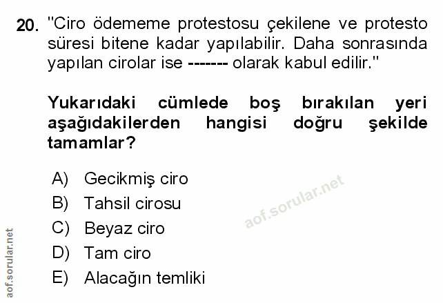 Soru 20