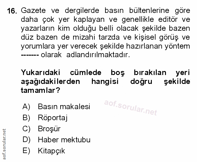 Soru 16