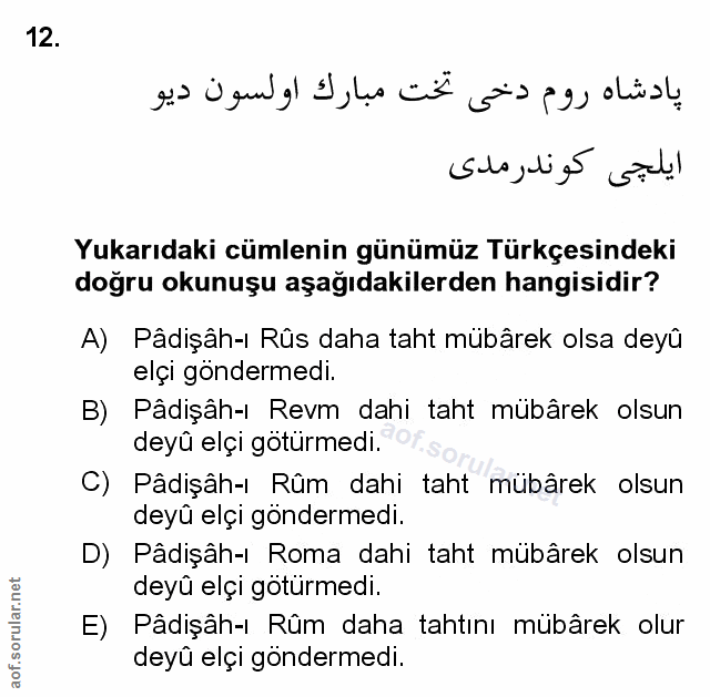 Soru 12