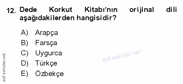 Soru 12