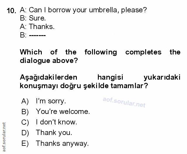 Soru 10