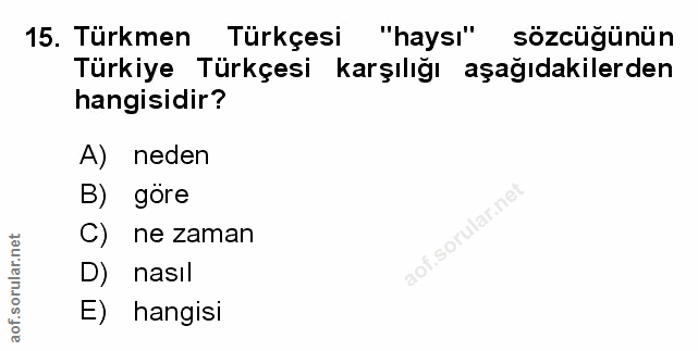 Soru 15