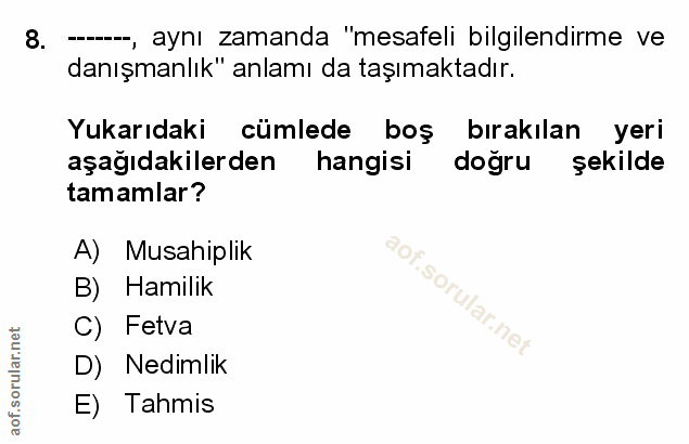 Soru 8