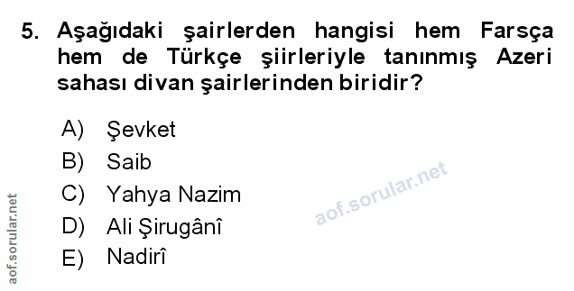 Soru 5