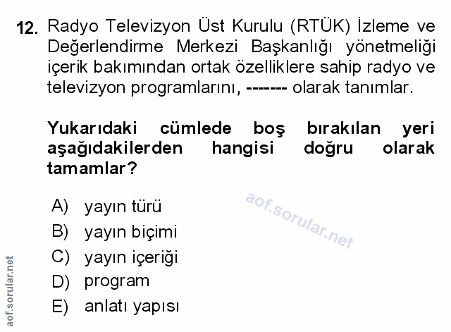Soru 12