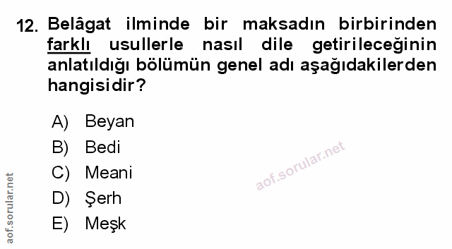 Soru 12