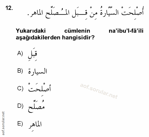Soru 12
