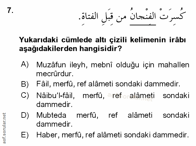 Soru 7