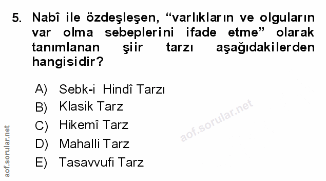 Soru 5