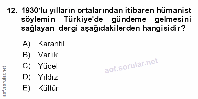 Soru 12