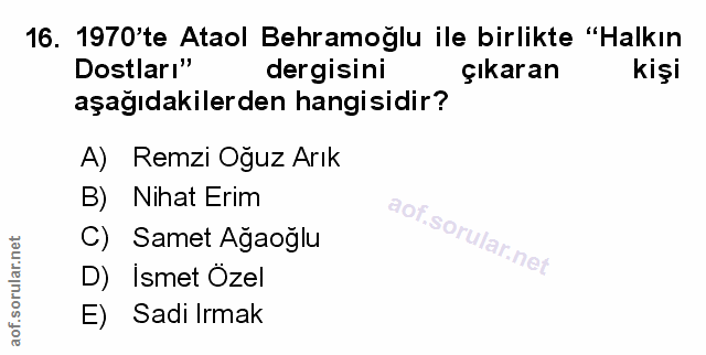 Soru 16