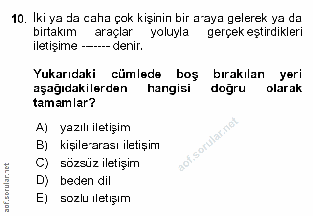 Soru 10