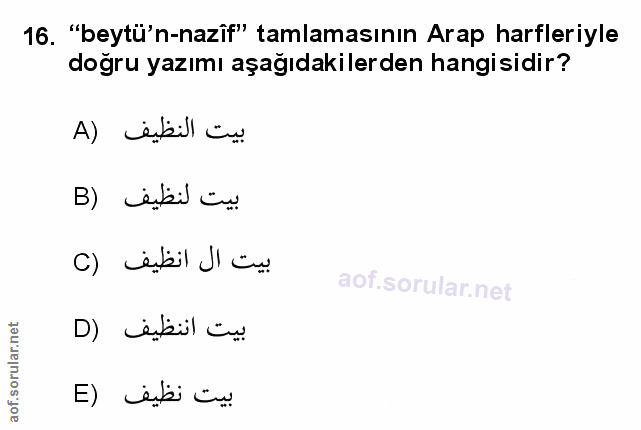 Soru 16