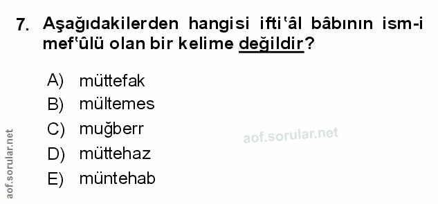 Soru 7
