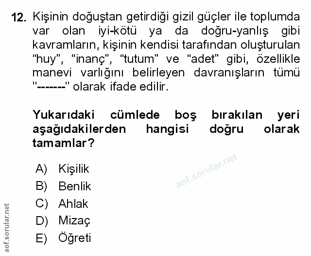 Soru 12