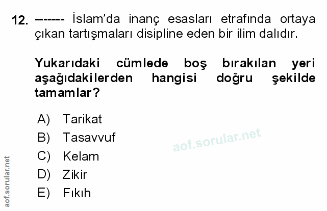 Soru 12