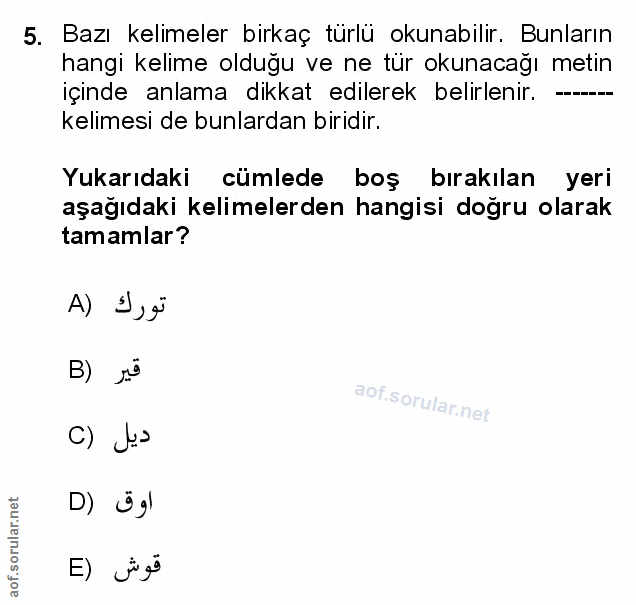 Soru 5