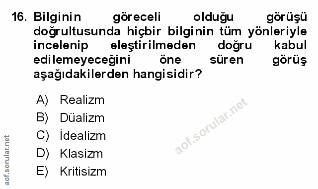 Soru 16