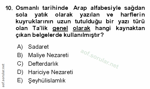 Soru 10