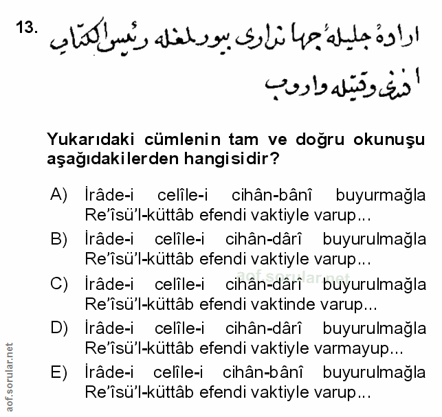 Soru 13