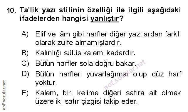 Soru 10
