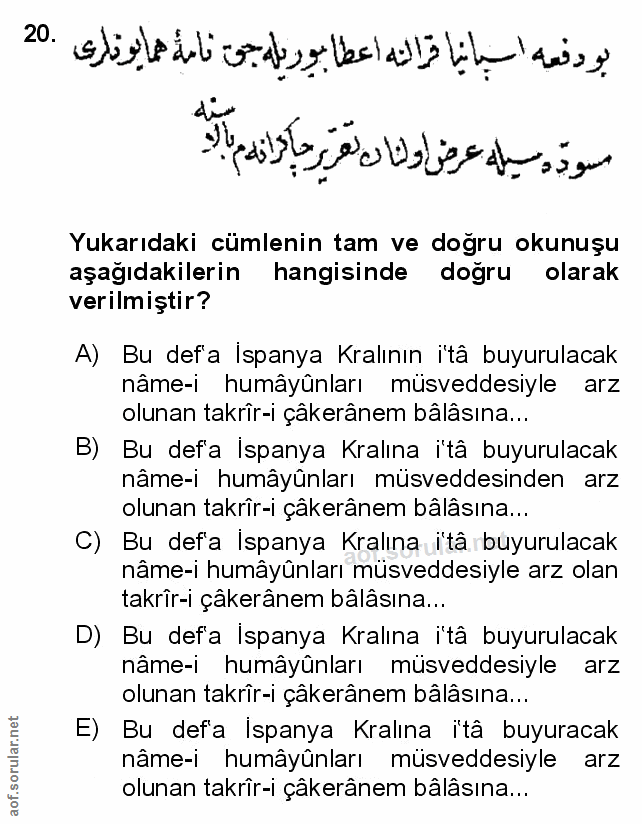 Soru 20