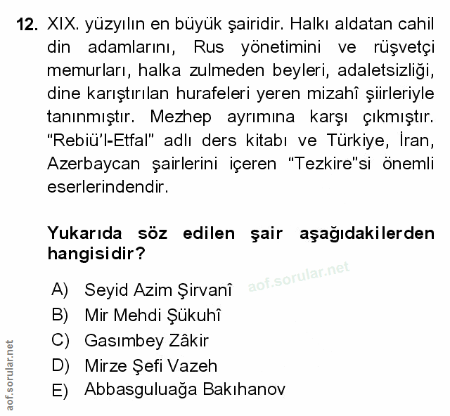 Soru 12