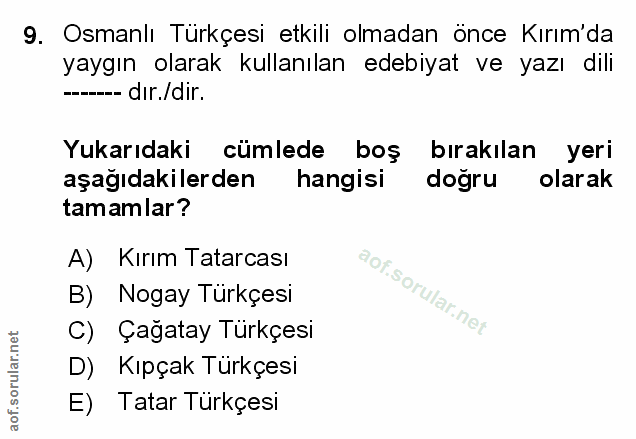 Soru 9