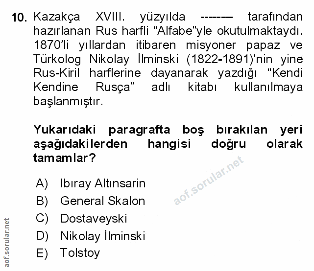 Soru 10