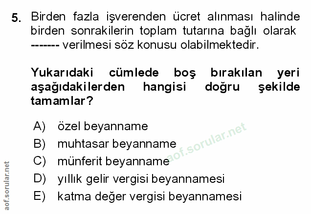 Soru 5