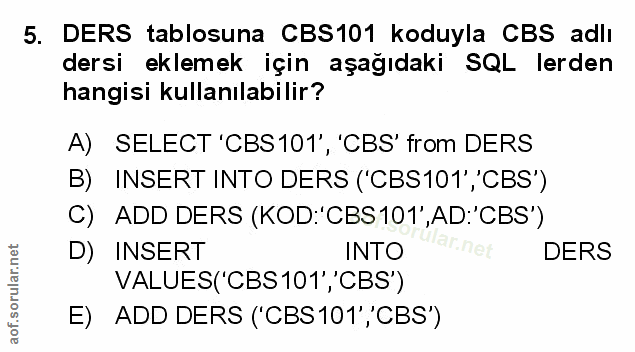 Soru 5