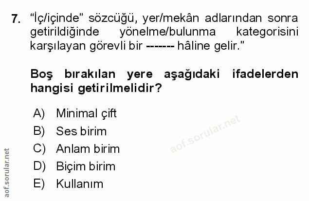 Soru 7
