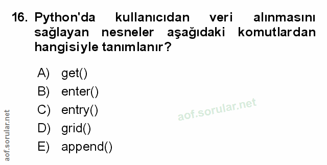 Soru 16