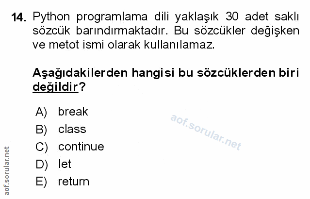 Soru 14