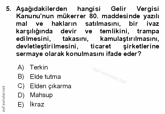 Soru 5