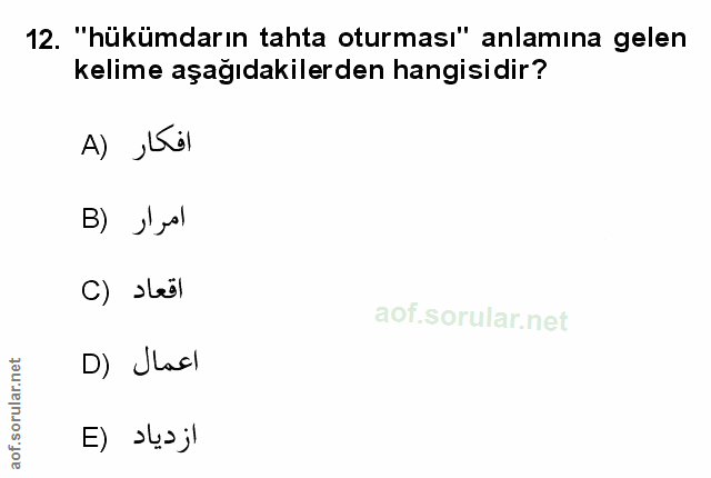 Soru 12
