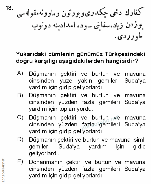 Soru 18