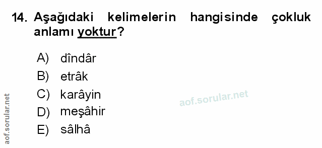 Soru 14