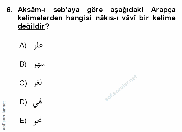 Soru 6