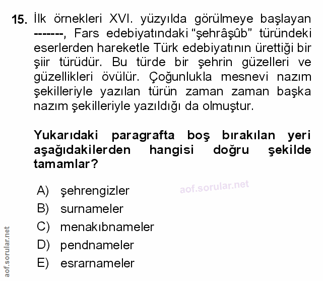 Soru 15