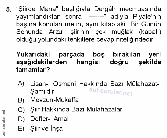 Soru 5