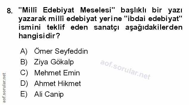 Soru 8