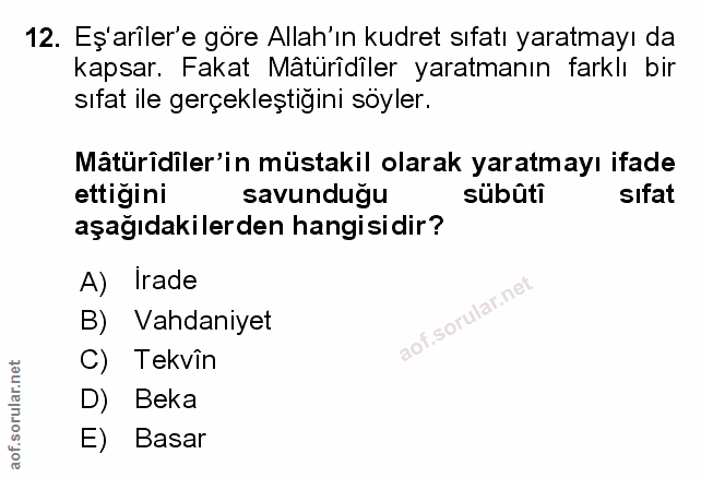 Soru 12